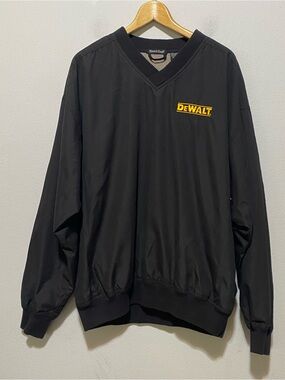 River’s End Dewalt Black Long Sleeve Pullover Sweatshirt Men's Size XL Pockets